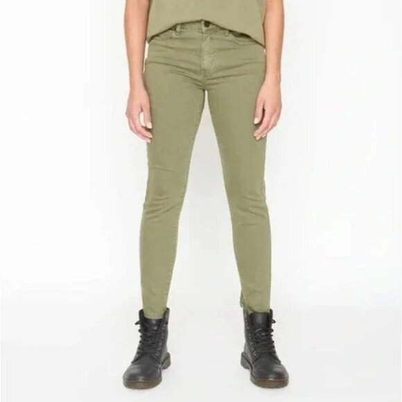 New Sandrine Rose by Free People Army Green Skinny Jeans‎ Women's Size 26 NWT - Picture 14 of 14